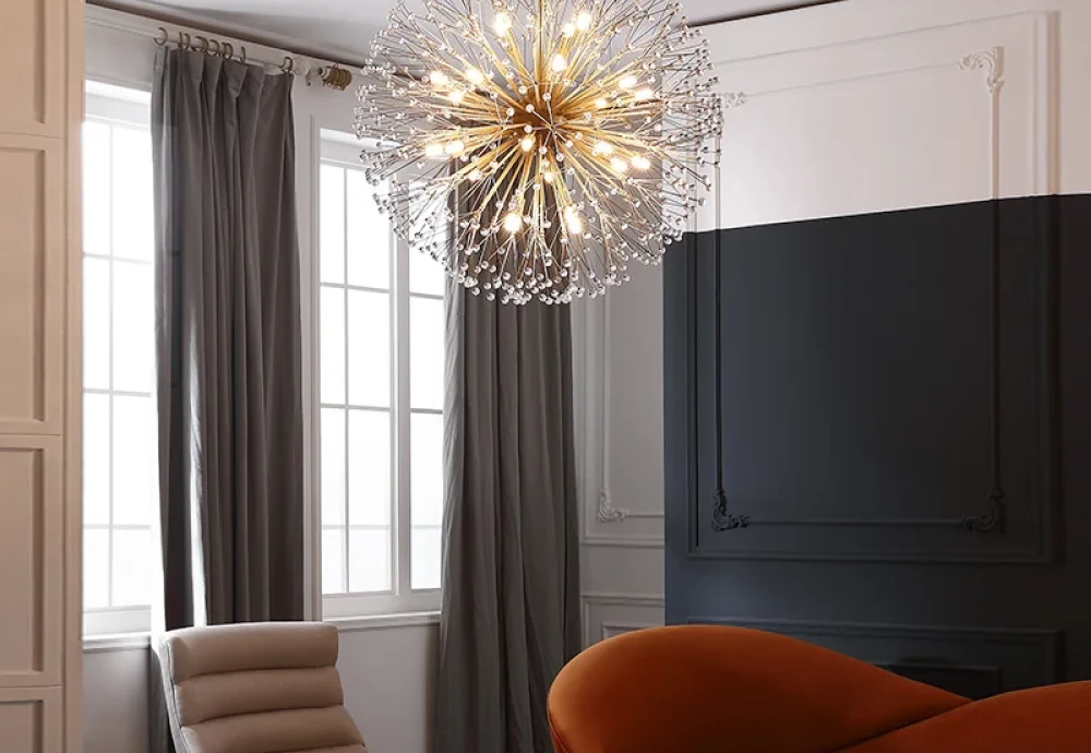 globe chandelier crystal